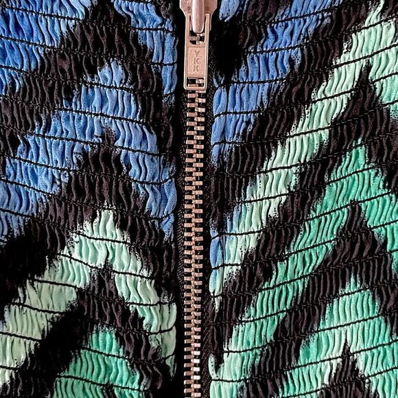 Parker, 100% Silk, Colorful Print, Womens Midi Dress. Fits Like a Small. - Picture 3 of 7